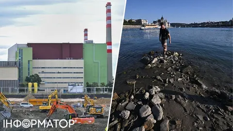 Угорщина може зупинити АЕС «Пакш» через рекордно низький рівень Дунаю