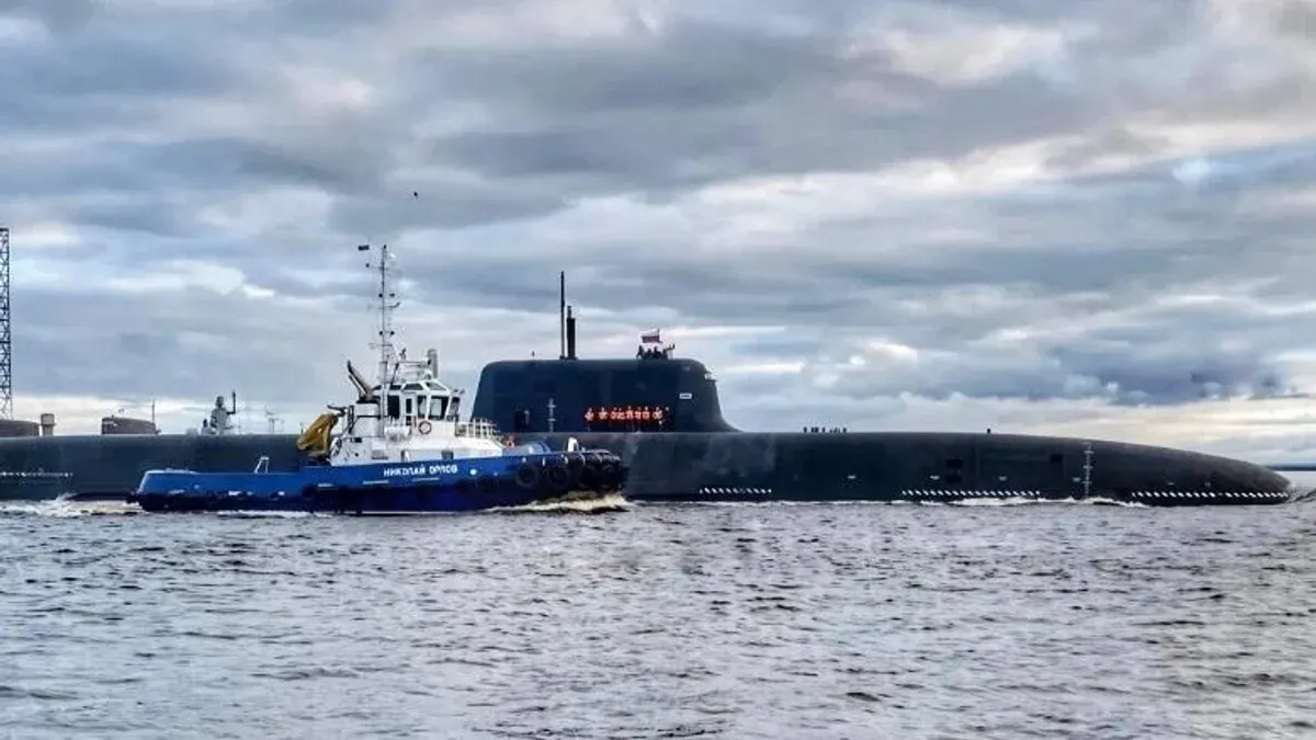 Російський підводний човен "Хабаровськ" вийшов на випробування у Біле море